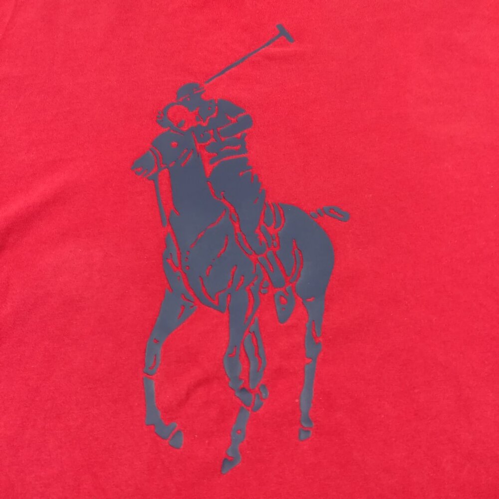 Polo Ralph Lauren T-Shirt Big Pony Logo Short Sleeve Red Mens 3XLT - Picture 3 of 8